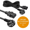 Kabel zasilający | wtyczka kątowa SCHUKO CEE 7/7 (E/F) | IEC C13 | 3x1.0mm2 | Czysta miedź Cu | 3m-23284111