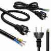 Kabel zasilający SCHUKO CEE 7/7 (E/F) | miedź Cu | odizolowany lutowany | 3x1.0mm2 | 1.8m-23284123