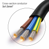 Kabel zasilający SCHUKO CEE 7/7 (E/F) | miedź Cu | odizolowany lutowany | 3x1.5mm2 | 1.8m-23284125