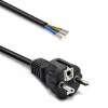 Kabel zasilający SCHUKO CEE 7/7 (E/F) | miedź Cu | odizolowany lutowany | 3x0.75mm2 | 3m