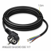 Kabel zasilający | wtyczka kątowa SCHUKO CEE 7/7 (E/F) | miedź Cu| odizolowany lutowany | 3x0.75mm2 | 1.5m-23284144