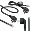 Kabel zasilający | wtyczka kątowa SCHUKO CEE 7/7 (E/F) | miedź Cu| odizolowany lutowany | 3x0.75mm2 | 1.5m-23284147