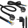 Kabel zasilający | wtyczka kątowa SCHUKO CEE 7/7 (E/F) | miedź Cu| odizolowany lutowany | 3x1.0mm2 | 1.8m-23284153