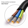 Kabel zasilający | wtyczka kątowa SCHUKO CEE 7/7 (E/F) | miedź Cu odizolowany lutowany | 3x0.75mm2 | 3m-23284161