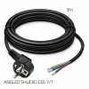 Kabel zasilający | wtyczka kątowa SCHUKO CEE 7/7 (E/F) | miedź Cu odizolowany lutowany | 3x1.5mm2 | 3m-23284168