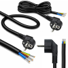 Kabel zasilający | wtyczka kątowa SCHUKO CEE 7/7 (E/F) | miedź Cu odizolowany lutowany | 3x1.5mm2 | 3m-23284171