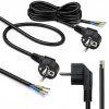 Kabel zasilający | wtyczka kątowa SCHUKO CEE 7/7 (E/F) | miedź Cu| odizolowany lutowany | 3x0.75mm2 | 5m-23284177