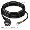 Kabel zasilający | wtyczka kątowa SCHUKO CEE 7/7 (E/F) | miedź Cu odizolowany lutowany | 3x1.5mm2 | 5m-23284180