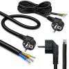 Kabel zasilający | wtyczka kątowa SCHUKO CEE 7/7 (E/F) | miedź Cu odizolowany lutowany | 3x1.5mm2 | 5m-23284183