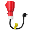 Adapter siłowy do ładowarek EV | gniazdo CEE 32A 5P 400V na SCHUKO 230V | max 16A | 3.5kW-23284205