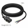 Kabel zasilający IEC C13 | odizolowany lutowany | Czysta miedź CU| 3x0.75mm2 | 1.8m-23284323