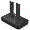 Stacja dokujšca dysków SSD M.2 NVMe | PCIe | USB-C | 20Gb/s | DUAL 2x8TB | klonowanie offline