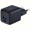 Ładowarka sieciowa Hyper GaN 20W 1xUSB-A 1xUSB-C PD QC4+ czarna-23285056