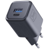 Ładowarka sieciowa Hyper Charger PD 33W GaN QC4+ PPS AFC FCP SCP USB-A USB-C czarna-23285091