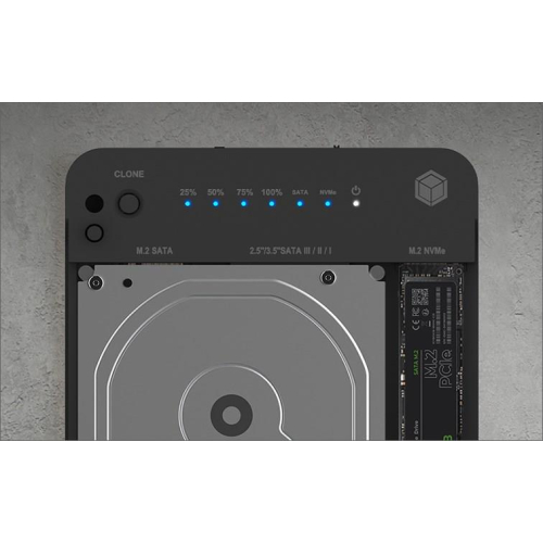 ICY BOX IB-2915MSCL-C31 USB 3.2 Gen 2 (3.1 Gen 2) Type-C Czarny-23244098