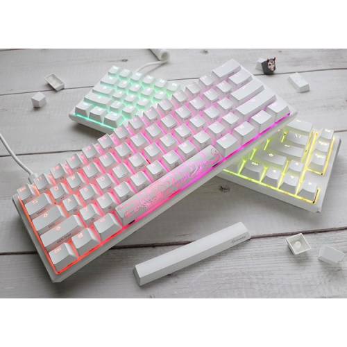 Ducky One 3 Mini Pure White klawiatura Gaming USB Niemiecki Biały-23245319