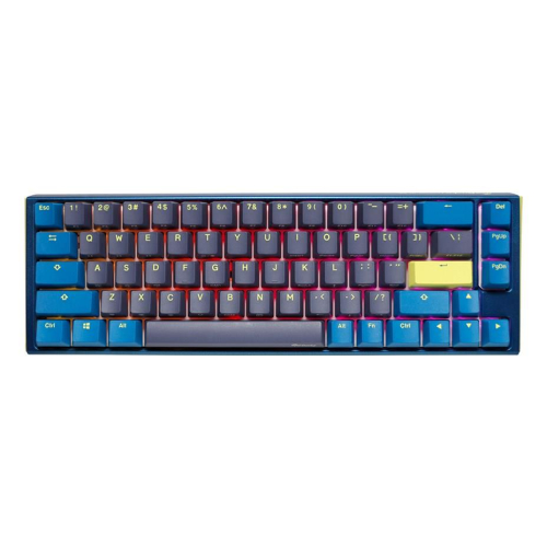 Ducky One 3 SF DayBreak klawiatura Gaming USB Niemiecki Czarny, Niebieski