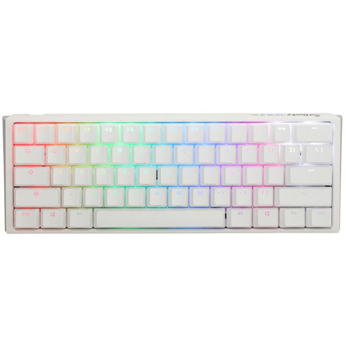 Ducky One 3 Mini Pure White klawiatura Gaming USB Niemiecki Biały