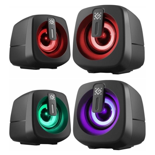 DEFENDER GŁOŚNIKI PC J1 2.0 6W LED USB CZARNE 65961-23246740