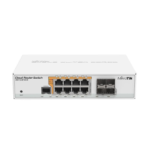 Mikrotik CRS112-8P-4S-IN przełącznik sieciowy Gigabit Ethernet (10/100/1000) Obsługa PoE Biały