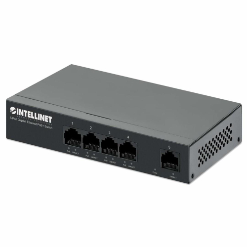 Intellinet 561792 przełącznik sieciowy Gigabit Ethernet (10/100/1000) Obsługa PoE Czarny