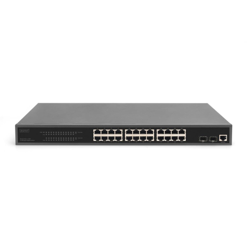 24 Port L2 Managed Gigabit Ethernet Switch with PoE Injector, 2 SFP Upload-23249523