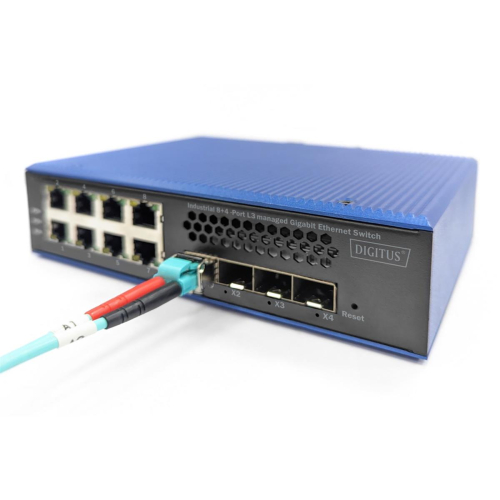 Przemysłowy switch 8+4 10G SFP Port L2+ Gigabit Ethernet 8 x GE RJ45 + 4 x 10G SFP Port-23249648
