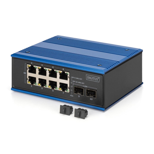 Industrialny 8+2-Port Gigabit Ethernet Switch 8 Port GE RJ 54, 2 GE SFP Port-23249657