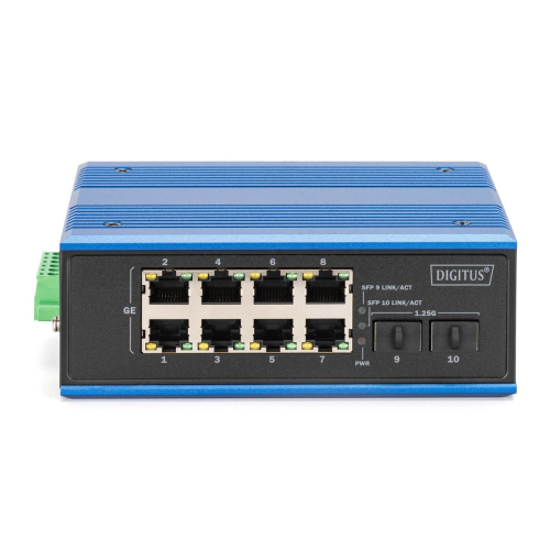 Industrialny 8+2-Port Gigabit Ethernet Switch 8 Port GE RJ 54, 2 GE SFP Port-23249658