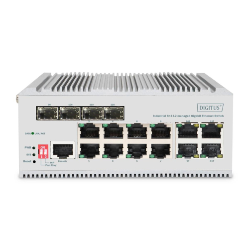 Przemysłowy przełącznik Ethernet 8+4 L2 zarządzalny-23249663