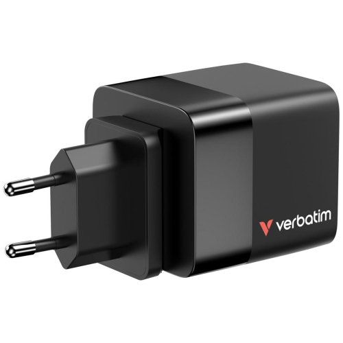 ładowarka Verbatim Gan 65W 2xUSB-C PD,1xUSB-A, retrac. Przewód 32217-23251872
