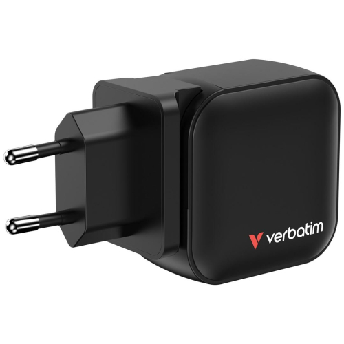 Ładowarka sieciowa Verbatim Mini GaN 70W 2xUSB-C PD, 1xUSB-A QC 3.0-23251887
