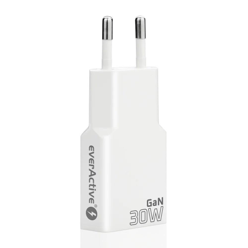 EVERACTIVE ŁADOWARKA SIECIOWA 2 X USB-C QUICK CHARGE 4+ 30W SUPER SLIM BIAŁA SC-385Q-23251907