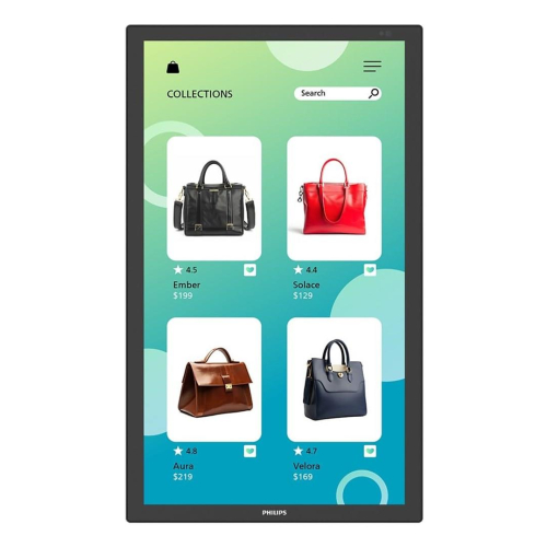 Philips 3000 series 32BDL3751T/00 signage display Interaktywny płaski panel 80 cm (31.5") LCD Wi-Fi 350 cd/m2 Full HD Czarny Ekran dotykowy Procesor w