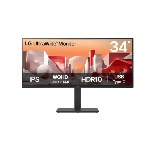 LG 34BA75QE-B monitor komputerowy 86,4 cm (34") 3440 x 1440 px Wide Quad HD LCD Czarny