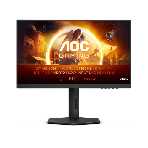 AOC G4 27G4X monitor komputerowy 68,6 cm (27") 1920 x 1080 px Full HD LED Czarny, Szary