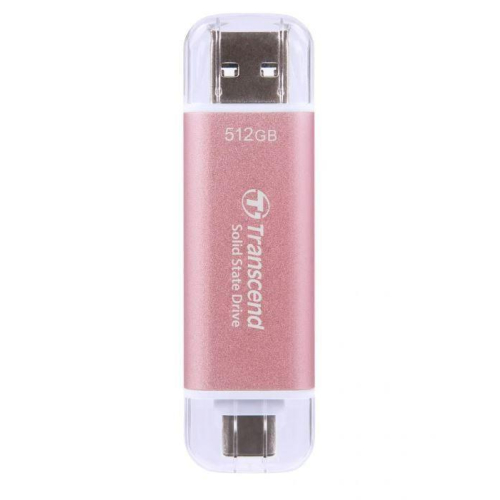 Transcend ESD310 512 GB USB Type-A na USB Type-C 3.2 Gen 2 (3.1 Gen 2) Różowy