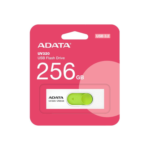 ADATA UV320 pamięć USB 256 GB USB Typu-A 3.2 Gen 1 (3.1 Gen 1) Zielony, Biały-23262739