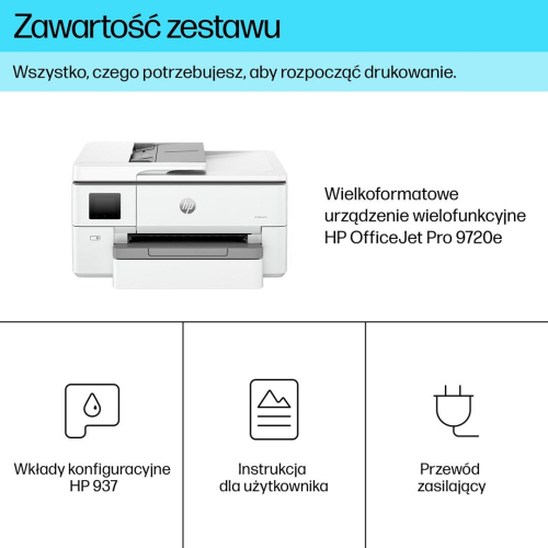 HP OfficeJet Pro 9720e Bezprzewodowe All-in-One W kolorze Drukarka, Drukowanie dwustronne; Kopiowanie, skanowanie-232630
