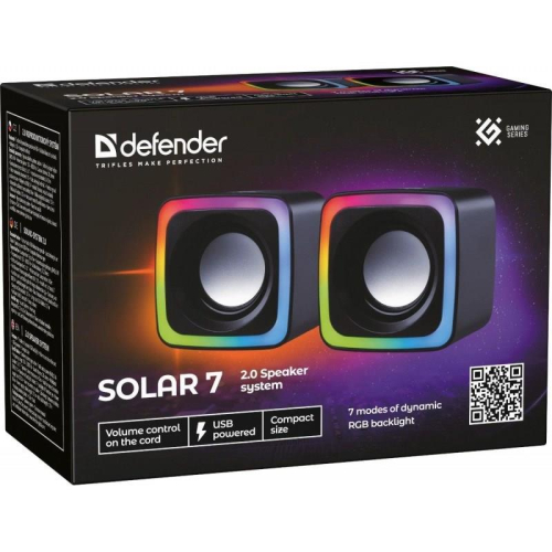 DEFENDER GŁOŚNIKI KOMPUTEROWE SOLAR 7 2.0 6W USB 65117-23263244