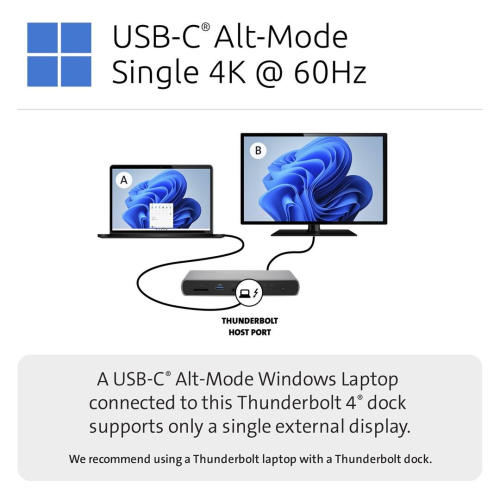 Kensington SD5760T - Stacja dokująca - USB-C / USB4 / Thunderbolt 3 / Thunderbolt 4 - 2 x HDMI, Thunderbolt - GigE-2326