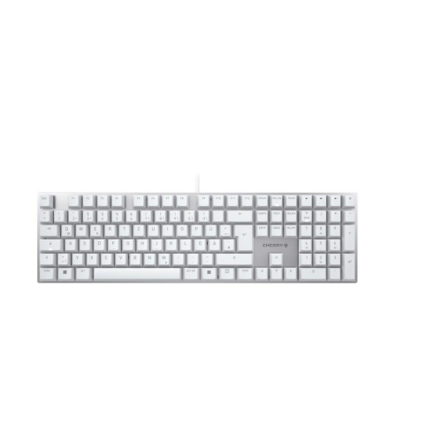 CHERRY KC 200 MX klawiatura Uniwersalne USB QWERTZ Niemiecki Srebrny, Biały