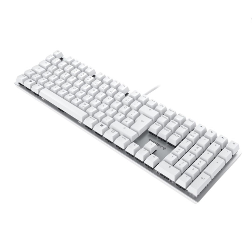 CHERRY KC 200 MX klawiatura Uniwersalne USB QWERTZ Niemiecki Srebrny, Biały-23263545