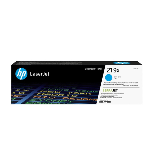 HP 219X HIGH YIELD CYAN TONER CARTRIDGE