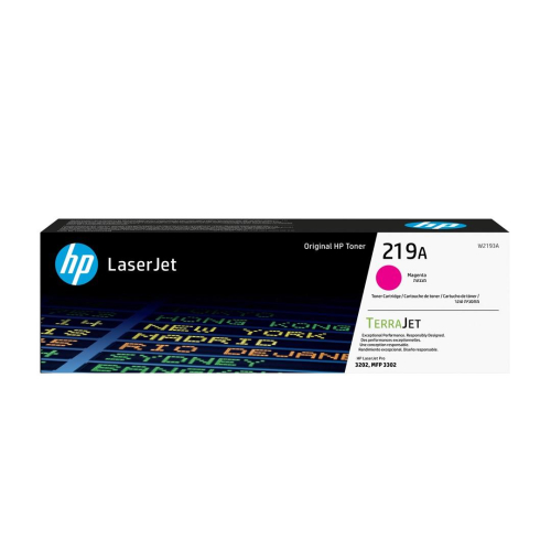 HP 219A oryginalny wkład z purpurowym tonerem LaserJet, 1200 stron, 0 stron, Purpurowy, 1 szt.