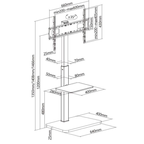 Uchwyt na stojak podłogowy Equip 37