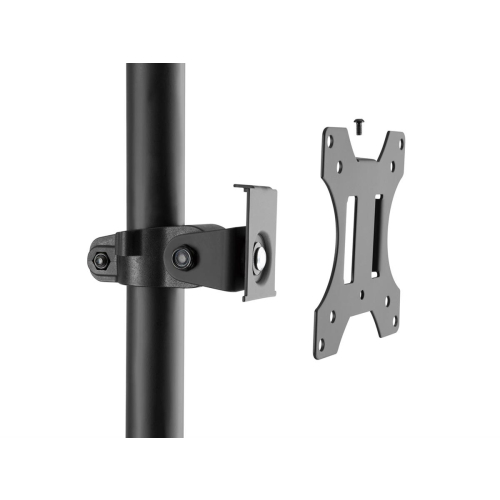 Wyposażenie - Wózek na płaski panel / obudowa komputera - plastikowa, stal nierdzewna - rozmiar ekranu: 43,2-81,3 cm 