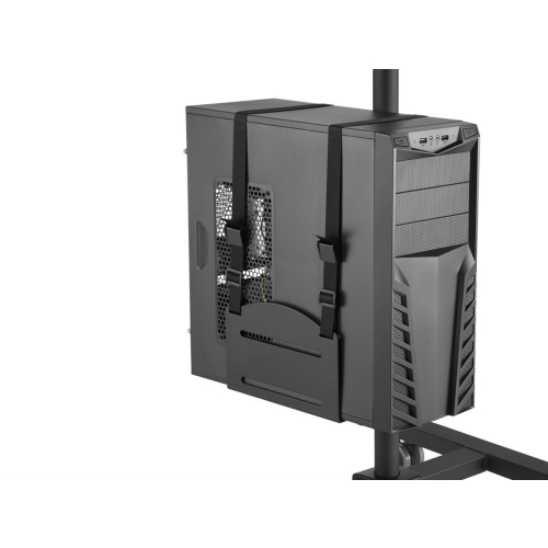 Wyposażenie - Wózek na płaski panel / obudowa komputera - plastikowa, stal nierdzewna - rozmiar ekranu: 43,2-81,3 cm 