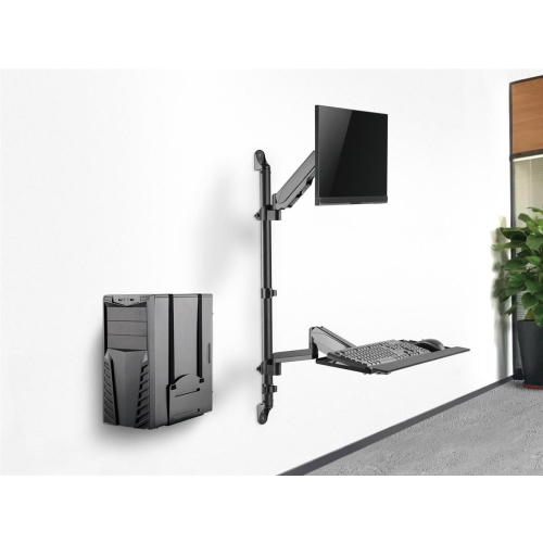 Equip 650170 mocowanie i stojak do urządzeń wielofunkcyjnych pc/stacji roboczych 8 kg Czarny 43,2 cm (17