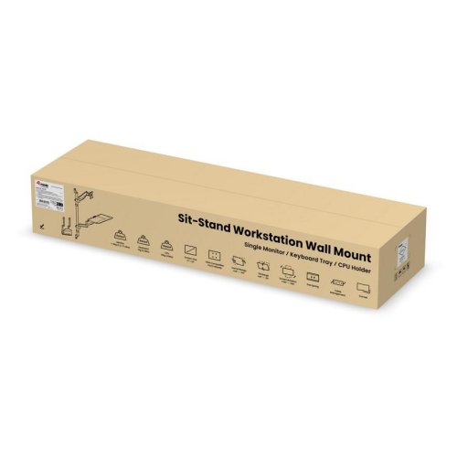 Equip 650170 mocowanie i stojak do urządzeń wielofunkcyjnych pc/stacji roboczych 8 kg Czarny 43,2 cm (17